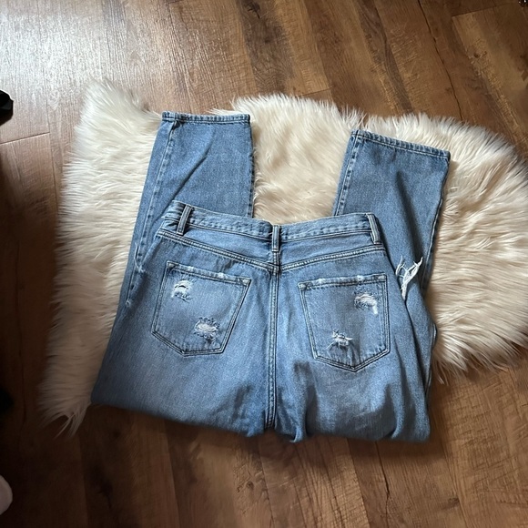 KANCAN High Waisted Straight Ripped Distressed Jeans - Picture 6 of 6